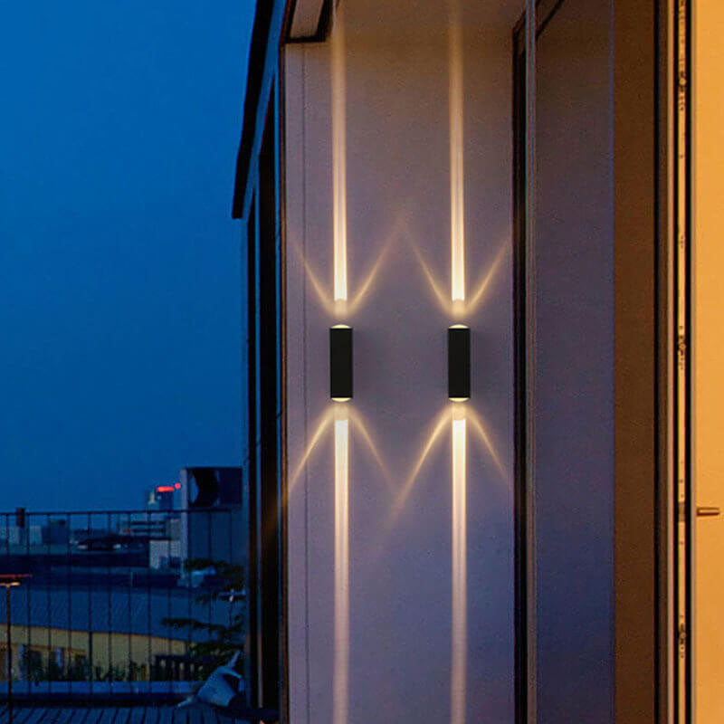 Modern Waterproof LED Outdoor Wall Lamp – Adjustable Black Aluminum Outdoor Wall Sconce for Patios and Fences 0