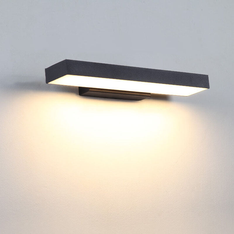 Modern Waterproof LED Outdoor Wall Lantern with Motion Sensor – Rectangular Design for Exterior Use 3