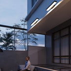 Modern Waterproof LED Outdoor Wall Lantern with Motion Sensor – Rectangular Design for Exterior Use 9