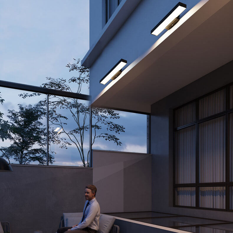 Modern Waterproof LED Outdoor Wall Lantern with Motion Sensor – Rectangular Design for Exterior Use 9