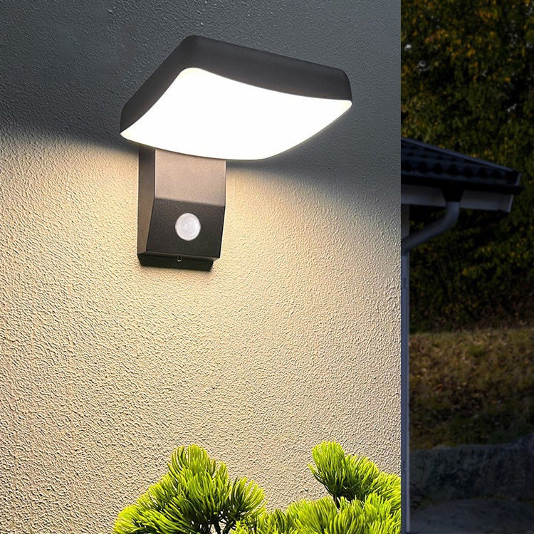 Modern Waterproof Outdoor Wall Sconce with Motion Sensor - Rotatable LED Wall Lamp for Patios and Fences 1