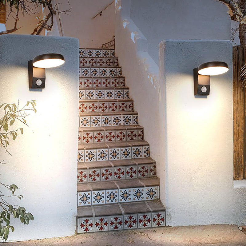 Modern Waterproof Outdoor Wall Sconce with Motion Sensor - Rotatable LED Wall Lamp for Patios and Fences 10