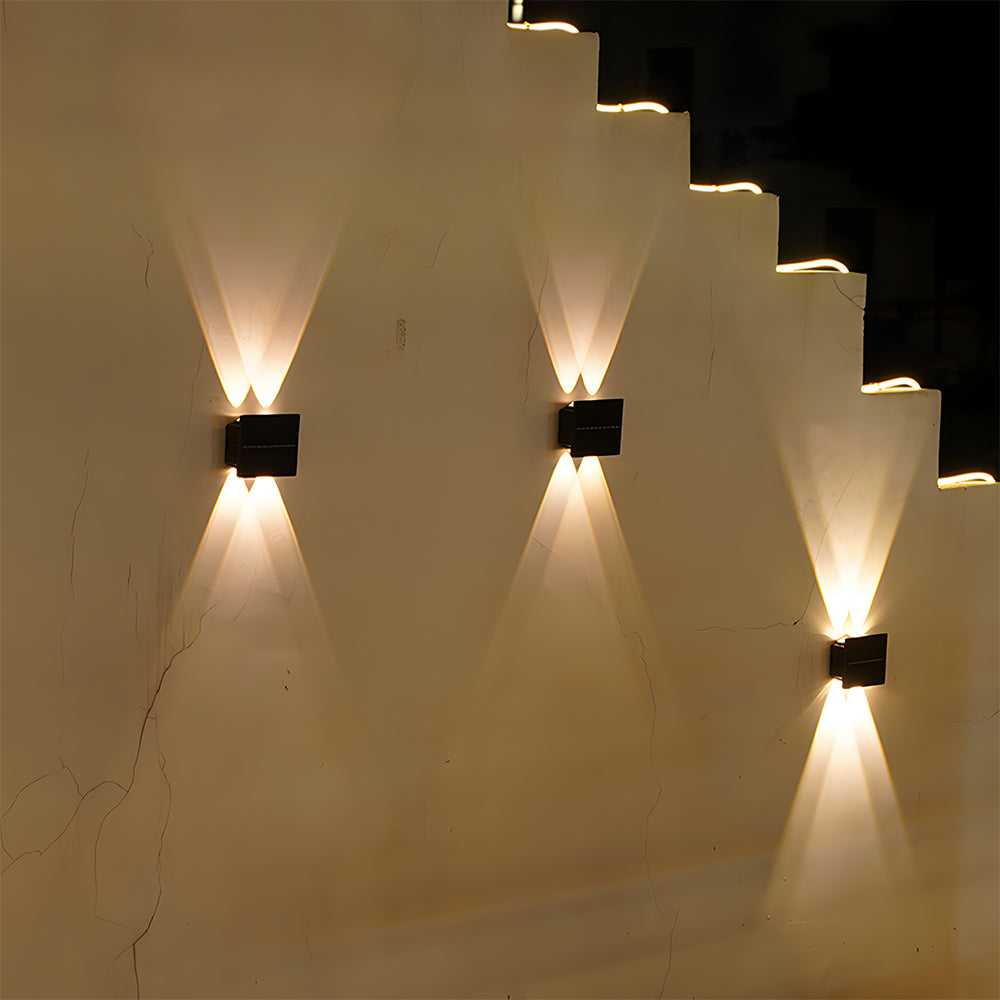 Modern Waterproof Solar Wall Lights for Outdoor Use – IP65 Rated Exterior Wall Lantern 1