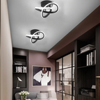 Modern White LED Flush Mount Ceiling Light Fixture – Sleek Metal Design for Contemporary Spaces 2