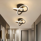 Modern White LED Flush Mount Ceiling Light Fixture – Sleek Metal Design for Contemporary Spaces 3