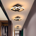 Modern White LED Flush Mount Ceiling Light Fixture – Sleek Metal Design for Contemporary Spaces 8