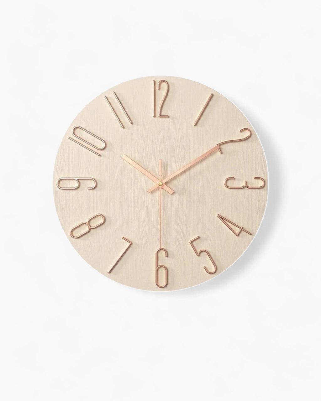 Modern Wood Wall Clock Decor – Minimalist Scandinavian Design with Silent Quartz Movement 1