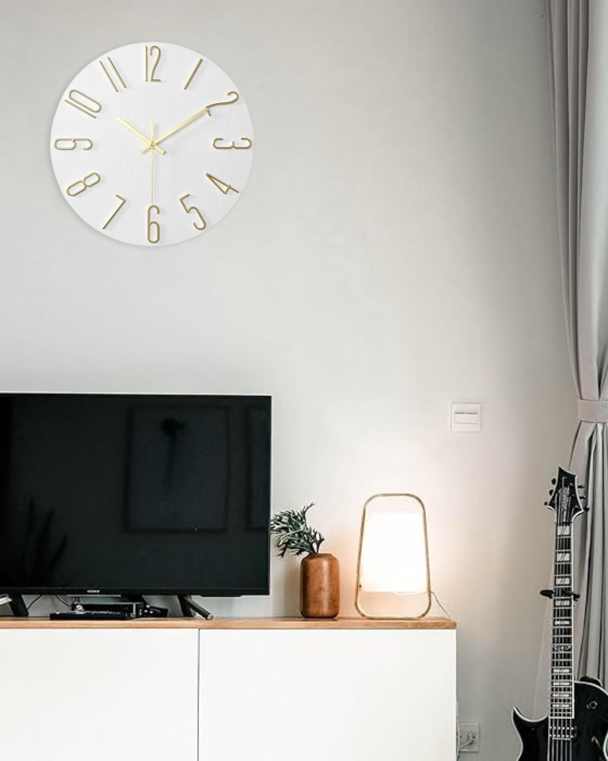 Modern Wood Wall Clock Decor – Minimalist Scandinavian Design with Silent Quartz Movement 5