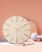 Modern Wood Wall Clock Decor – Minimalist Scandinavian Design with Silent Quartz Movement 7