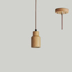Modern Wooden Pendant Light Fixture – Adjustable Small Ceiling Lamp for Kitchen and Living Room, Versatile Hanging Lights 6