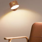 Modern Wooden Wall Sconce Lamp with Touch Control – USB Rechargeable LED Wall Lights for Living Room and Bedroom 7