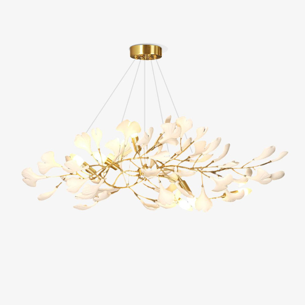 Modern brass Chandelier Ceramic with adjustable design 1