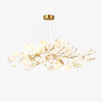 Modern brass Chandelier Ceramic with adjustable design 1