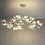 Modern brass Chandelier Ceramic with adjustable design 13