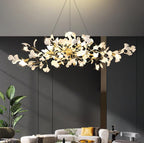 Modern brass Chandelier Ceramic with adjustable design 2