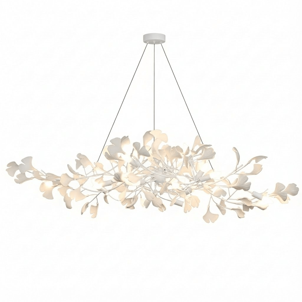 Modern brass Chandelier Ceramic with adjustable design 9