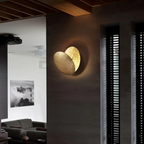 Moon-Phase Wall Sconce – Unique Metal Wall Lamp for Ambient Lighting – Modern Design 2