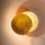 Moon-Phase Wall Sconce – Unique Metal Wall Lamp for Ambient Lighting – Modern Design 4
