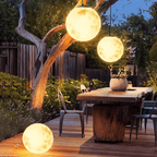 Moon-Shaped LED Outdoor Garden Pendant Light – Weather-Resistant Hanging Lamp for Patios and Paths 2