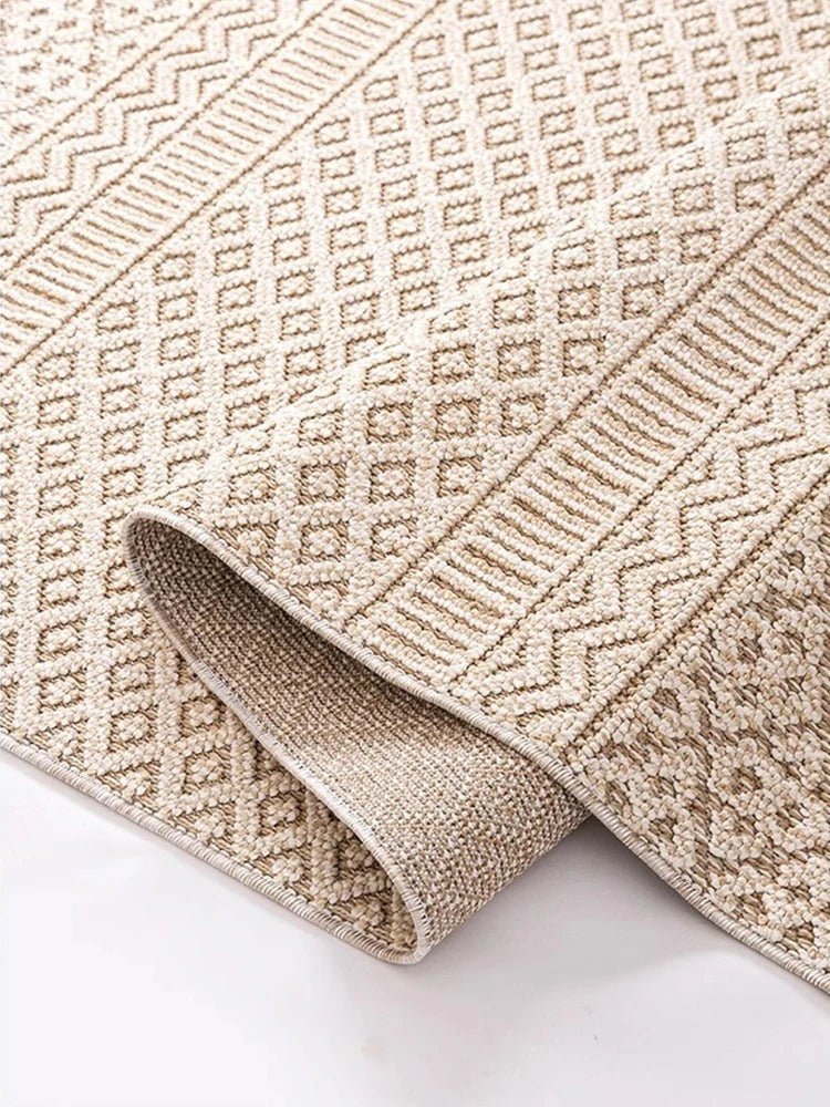 Moroccan Design Area Rug - Soft Wool and Nylon Blend for Living Room and Bedroom Decor 6