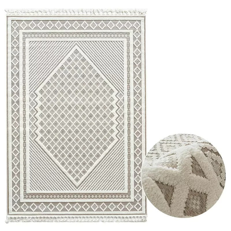 Moroccan Style Area Rug – Durable Polypropylene for Living Room Decor – Vintage Modern Design, Easy to Clean 0