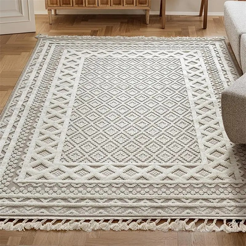 Moroccan Style Area Rug – Durable Polypropylene for Living Room Decor – Vintage Modern Design, Easy to Clean 2