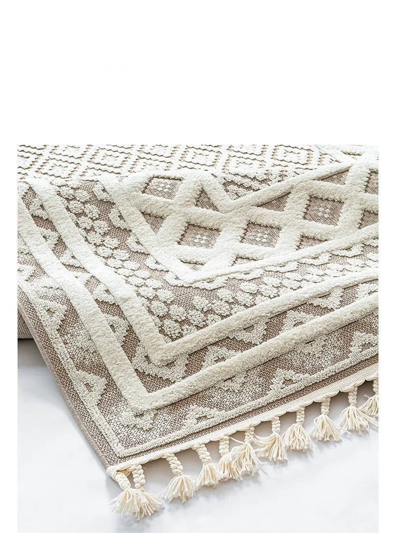 Moroccan Style Area Rug – Durable Polypropylene for Living Room Decor – Vintage Modern Design, Easy to Clean 6