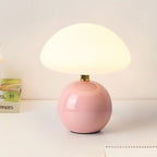 Mushroom-Shaped LED Table Lamp with Ceramic Base – Modern Bedside Lamp for Bedroom and Living Room 1