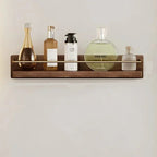 Natural Bamboo Wall Mounted Coat Rack Stylish Organization 0