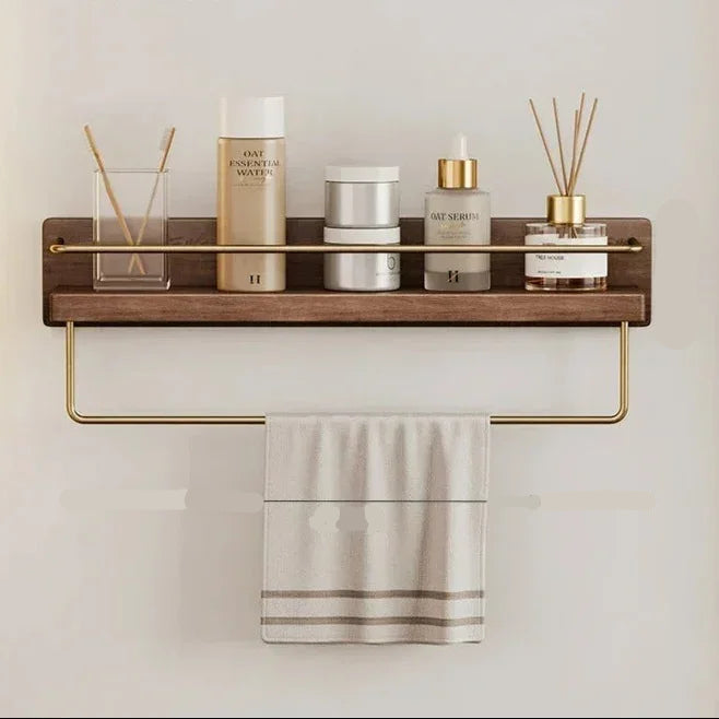 Natural Bamboo Wall Mounted Coat Rack Stylish Organization 10
