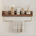 Natural Bamboo Wall Mounted Coat Rack Stylish Organization 10