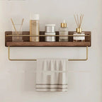 Natural Bamboo Wall Mounted Coat Rack Stylish Organization 11