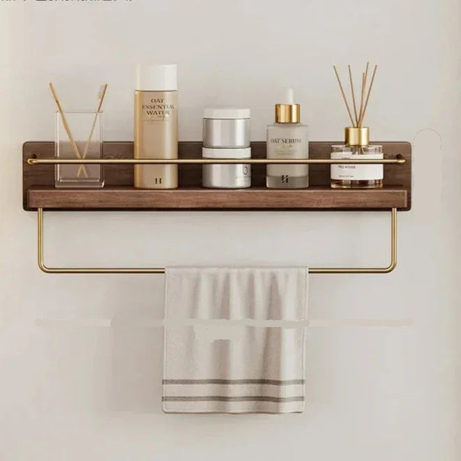Natural Bamboo Wall Mounted Coat Rack Stylish Organization 11