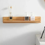 Natural Bamboo Wall Mounted Coat Rack Stylish Organization 4