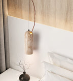 Natural Stone Pendant Light - Yellow Travertine Hanging Light for Kitchen 4