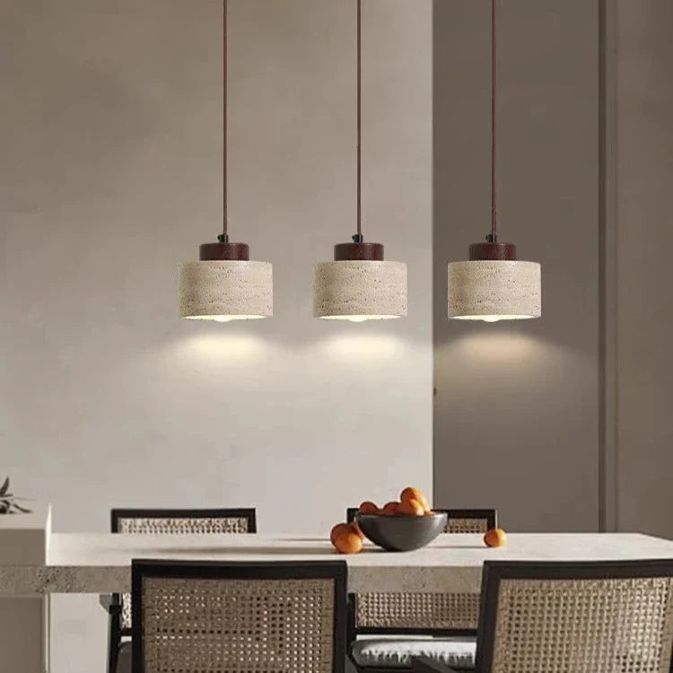 Natural Travertine Pendant Lamp – Nordic Minimalist Kitchen Pendant Lighting 6