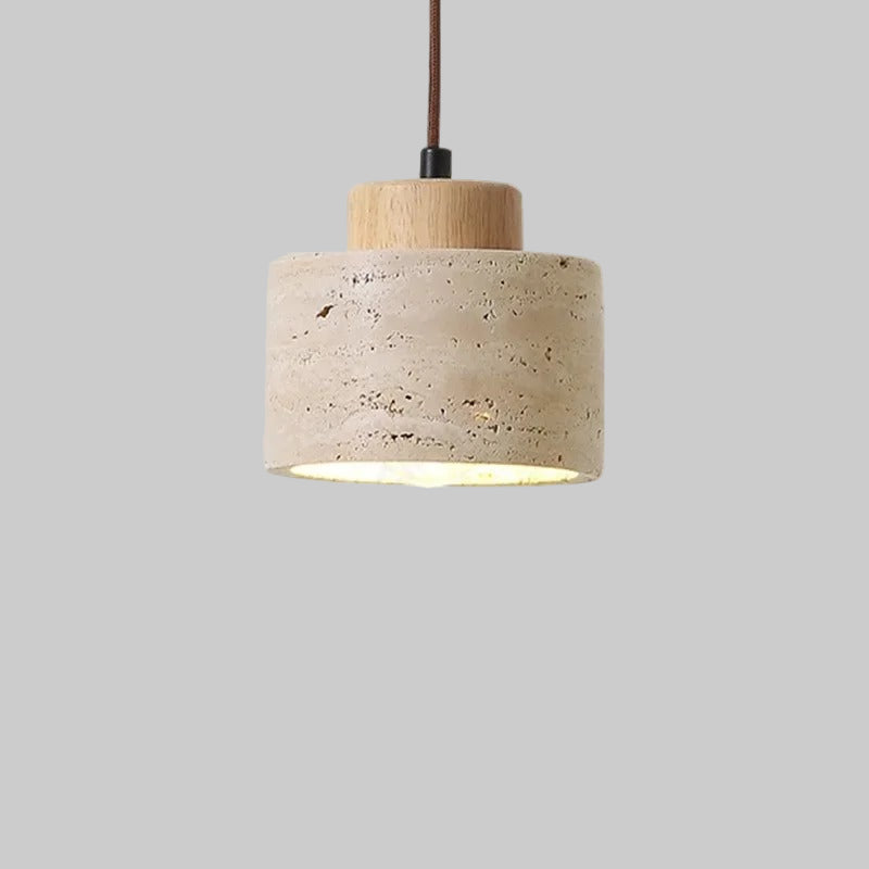 Natural Travertine Pendant Light – Nordic Minimalist Kitchen Pendant Lighting 0