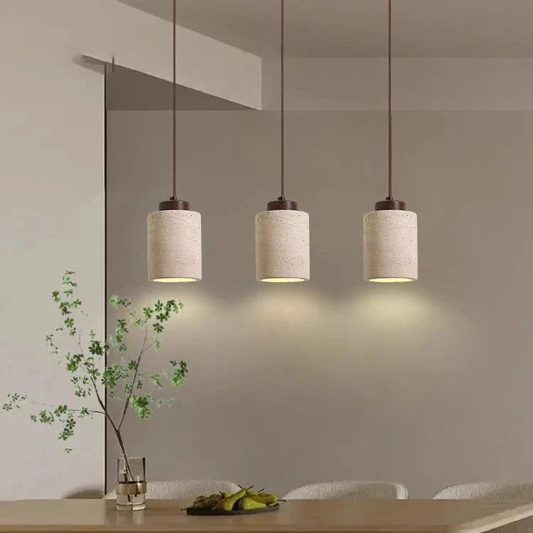 Natural Travertine Pendant Light – Nordic Minimalist Kitchen Pendant Lighting 5
