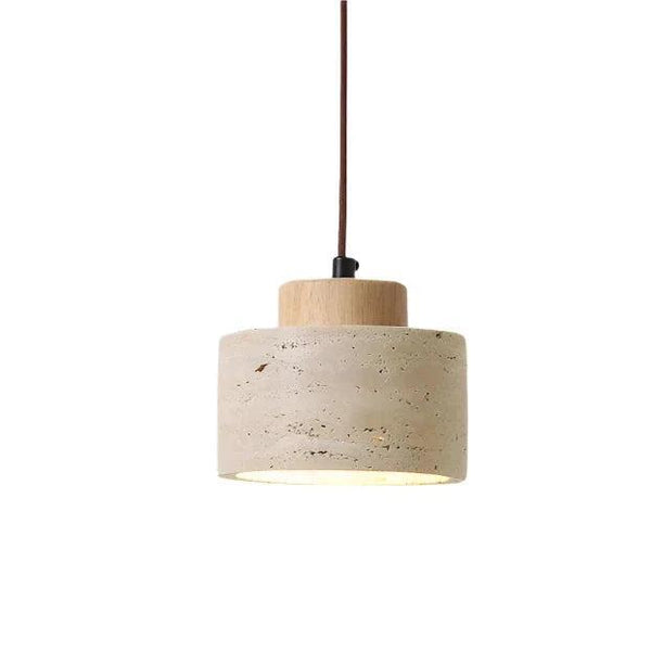 Industrial Pendant Light Textured Travertine Adjustable Height – Stack ...