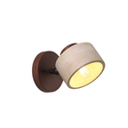 Natural Travertine Stone LED Wall Sconce Warm Light Reading Bedside Home Decor Stack Clear 0