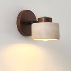 Natural Travertine Stone LED Wall Sconce Warm Light Reading Bedside Home Decor Stack Clear 4