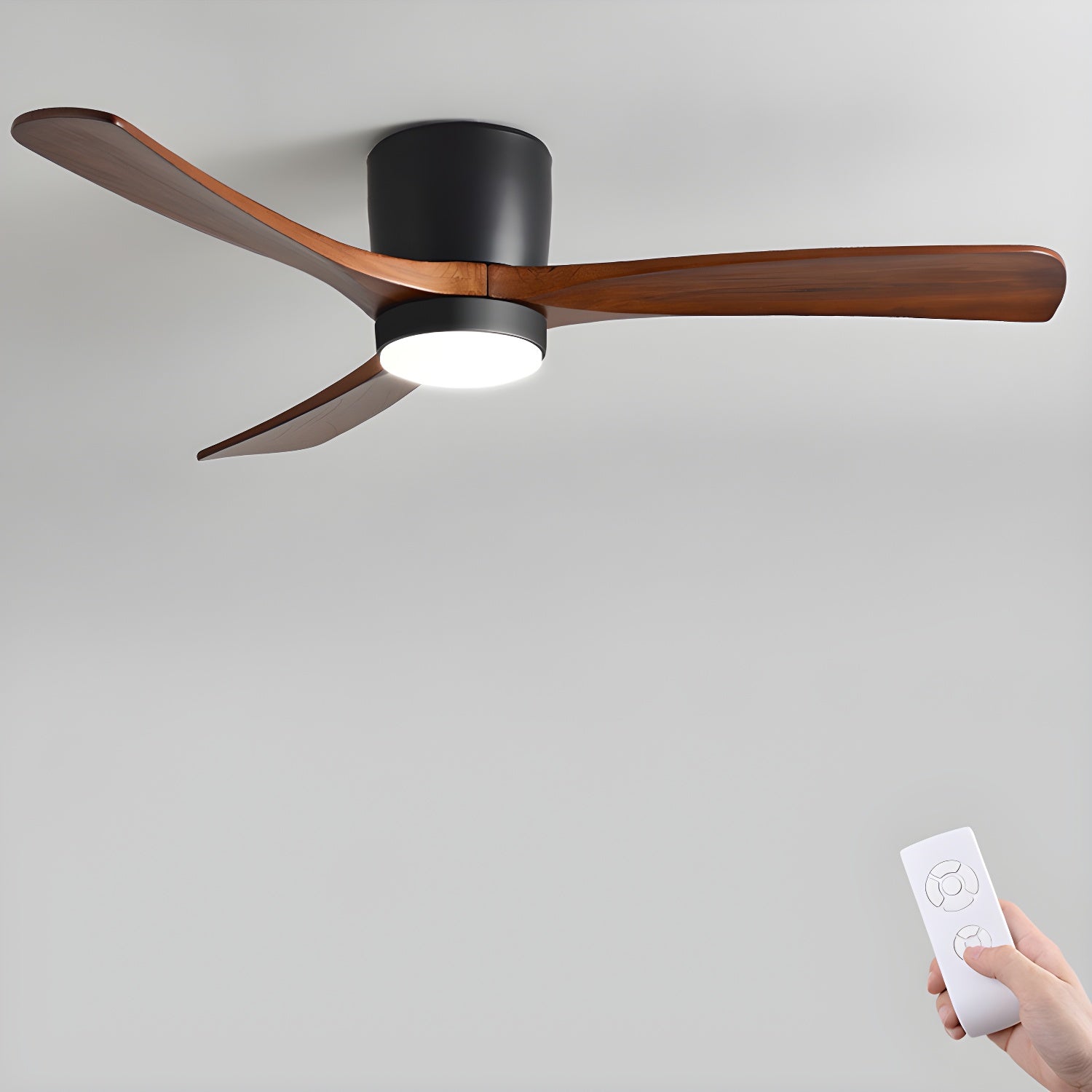 Nodric Ceiling Light Fan with Dimmable LED Light Remote Control 0