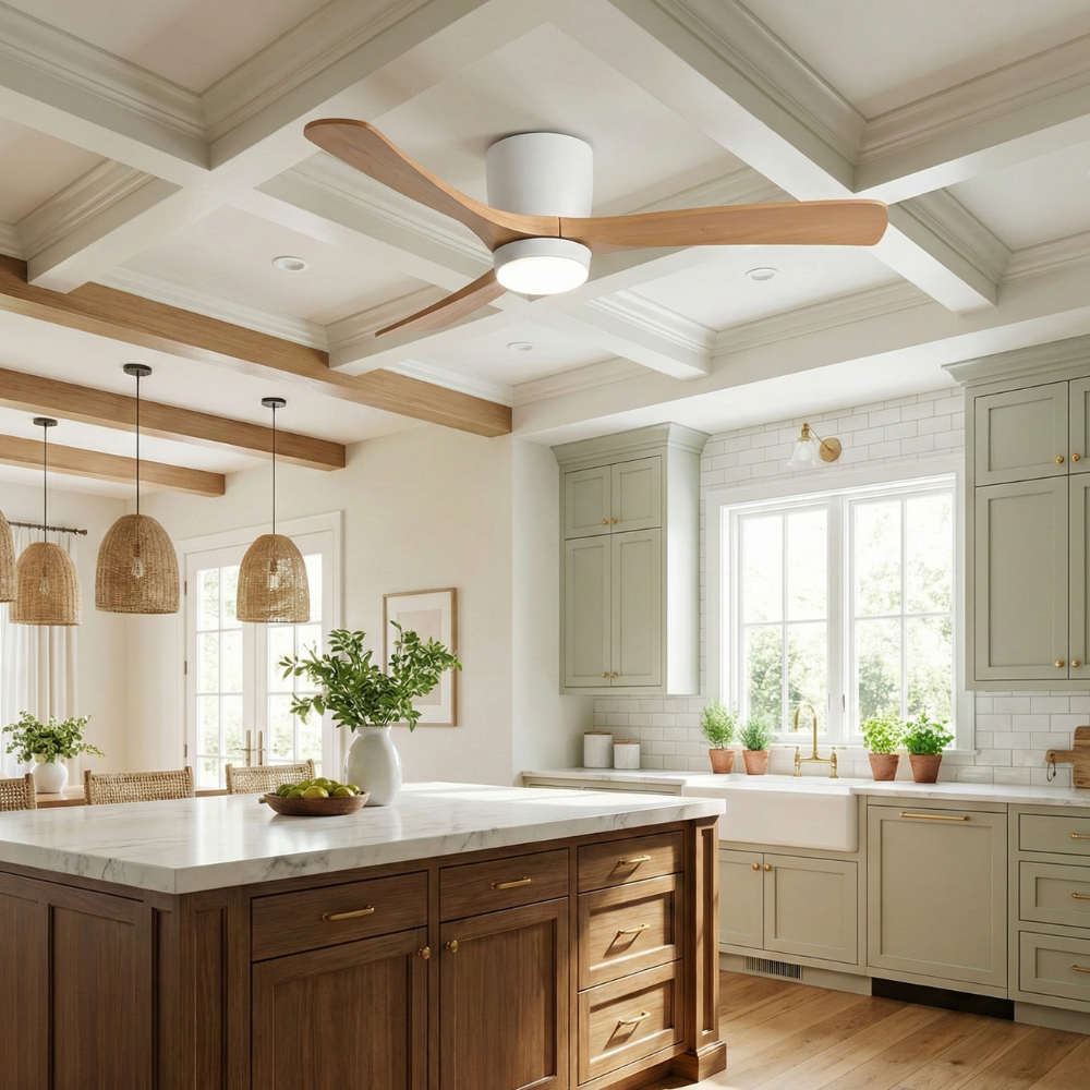 Nodric Ceiling Light Fan with Dimmable LED Light Remote Control 21