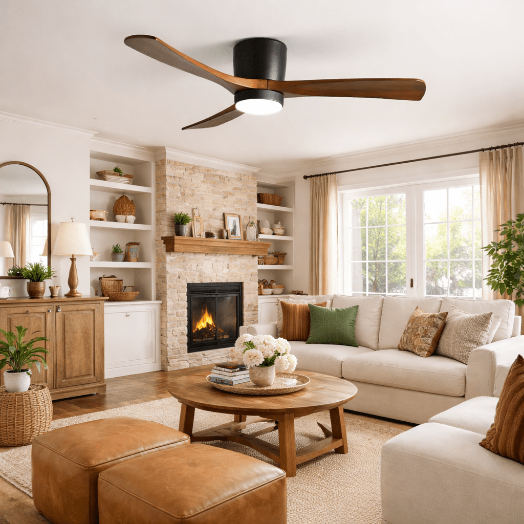 Nodric Ceiling Light Fan with Dimmable LED Light Remote Control 3