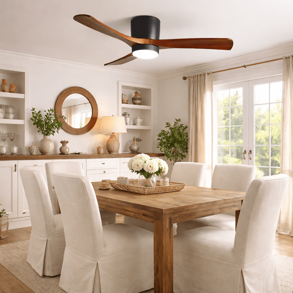 Nodric Ceiling Light Fan with Dimmable LED Light Remote Control 4