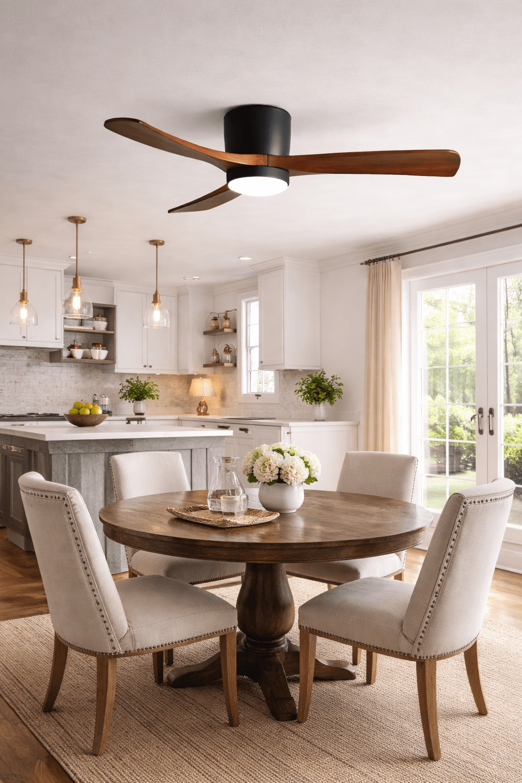 Nodric Ceiling Light Fan with Dimmable LED Light Remote Control 5
