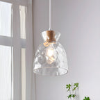 Nordic Clear Glass Pendant Light – Adjustable Height Kitchen Pendant Lighting 10