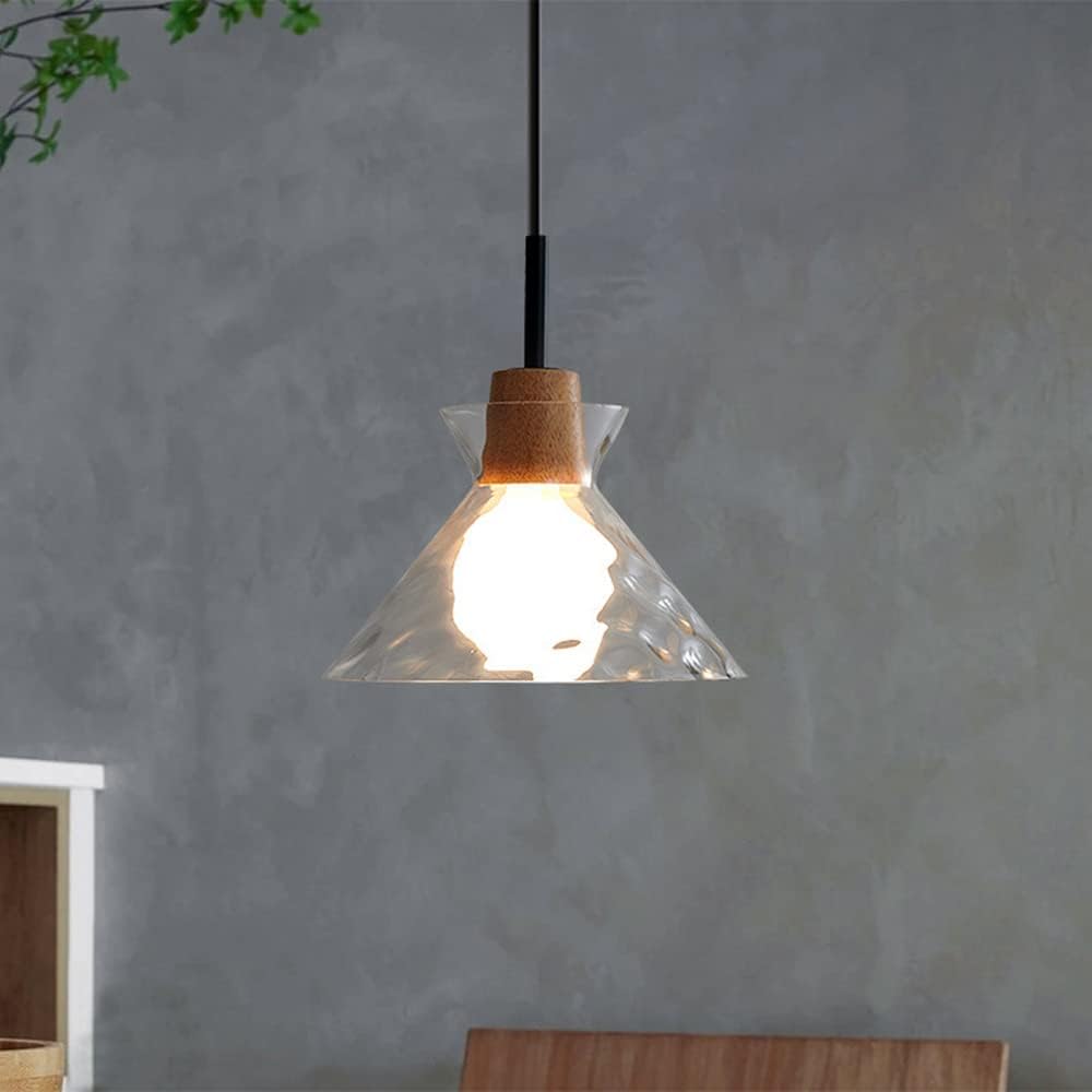 Nordic Clear Glass Pendant Light – Adjustable Height Kitchen Pendant Lighting 5