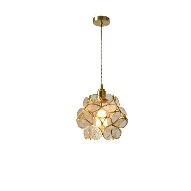 Nordic Flower Glass Pendant Light – Elegant Kitchen Pendant Lighting Fixture 0