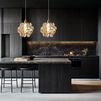 Nordic Flower Glass Pendant Light – Elegant Kitchen Pendant Lighting Fixture 1